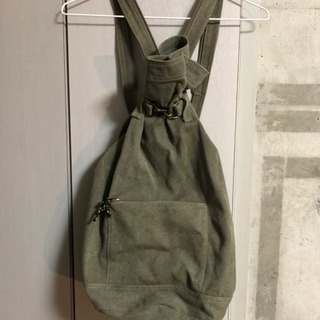 NATURAL FLIGHTリュックサック中古品帆布カーキ色