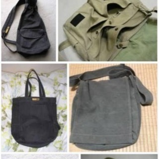 NATURAL FLIGHTリュックサック中古品帆布カーキ色の画像