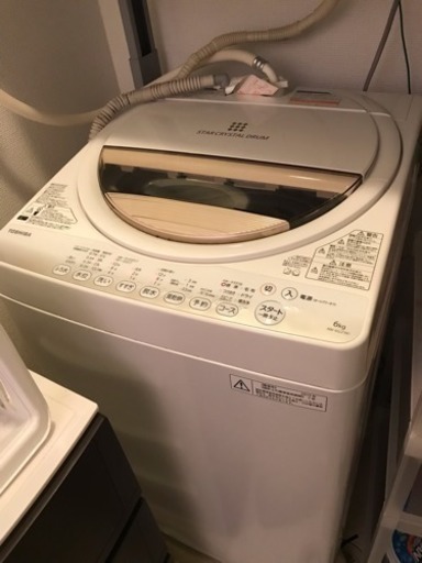 【取引中】東芝  洗濯機 AW-6G2 6kg 2/13〜15千葉市内引き取り希望