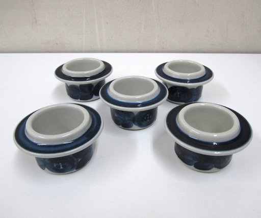 アラビア アネモネ 北欧 フィンランド エッグスタンド ココット器 5個セット