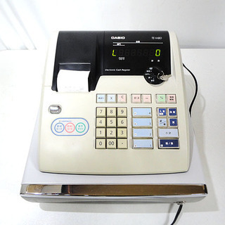 動作OK! カシオ 電子レジスター TE-M80 鍵付き 感熱ロ...