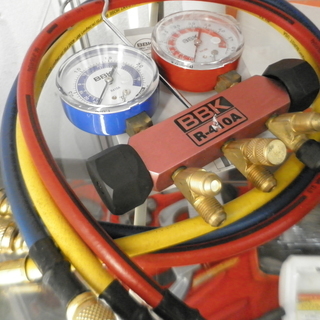 エアコン工具　BBK　マニホールド　R-410A　中古 引取限定...