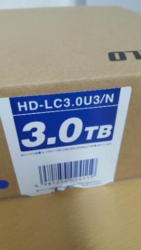 【18日19日限定値下】HD-LC3.0U3  バッファロー 外付けハードディスク