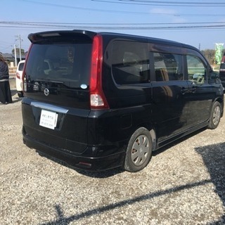 分割可能 日産セレナ 車検32年1月 平成19年式 走行11万キロ HDDナビ テレビの画像