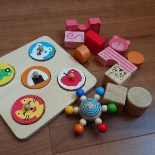 木のおもちゃ パズル 積木 つみき チャレンジ 木のコマ しまじろう