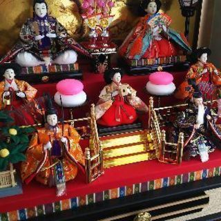 雛人形 3段飾り ガラスケース ひな人形の画像