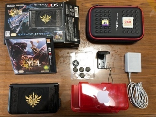 ニンテンドー3DSLL MH4ゴアマガラブラック 他オマケ付