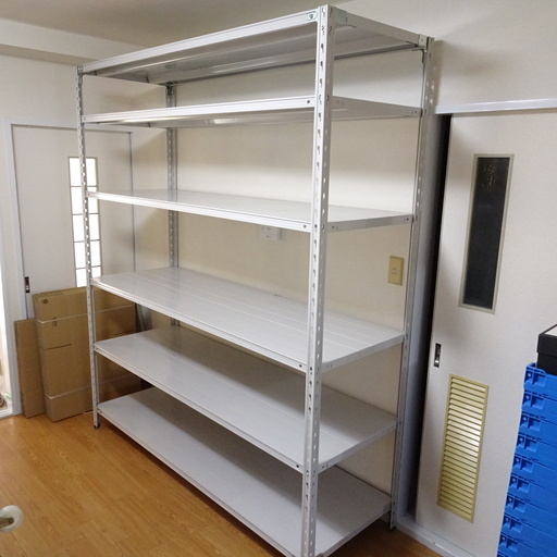 双福鋼器 軽量スチールラック（BLシリーズ） 棚板6枚付 幅180×奥行60×高さ210cm 耐荷重150kg/段 スチール棚