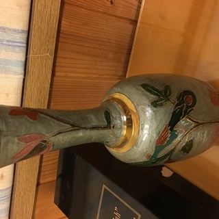 インド マハラジャ 真鍮 七宝 花瓶
