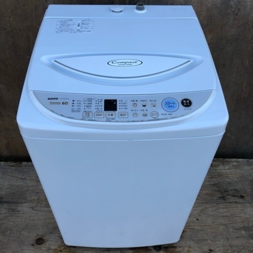 配送・設置無料❗️中容量6.0kg 洗濯機 SANYO ASW-60AP