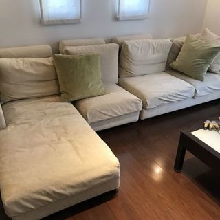 【値下げ】KEYUCA カウチソファセット 4人がけ＋オットマン