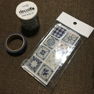 郵送可能 二トムズ インテリアマスキングテープ タイル シール ...