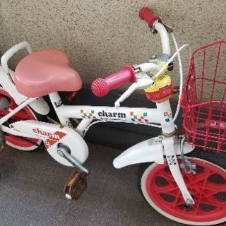 【引取限定】子供用自転車　補助輪付　アンパンマンのベル