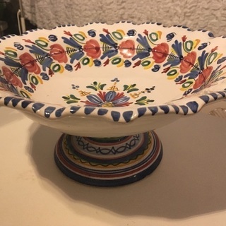 スペイン製 脚付フルーツ皿