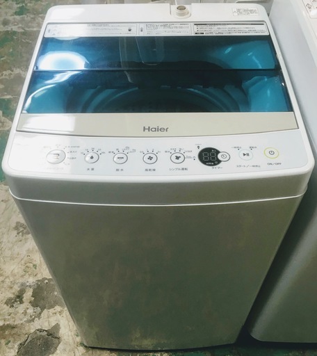 【送料無料・設置無料サービス有り】洗濯機 2017年製 Haier JW-C45A 中古
