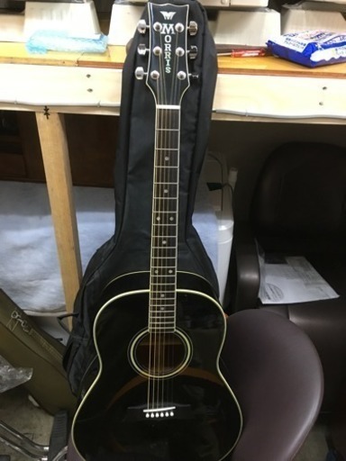 木曜18時半約束 MORRIS アコースティックギター ブラック 美品  おまけ付き