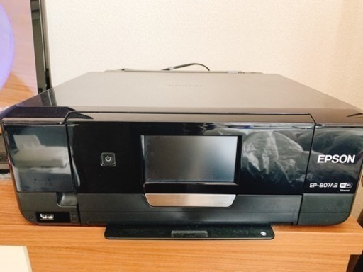 EPSONプリンタ EP-807AB インク付き