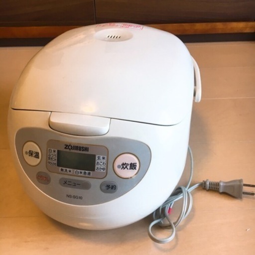 【1000円】象印炊飯器 5.5合炊き（予約炊き・急速炊きあり）