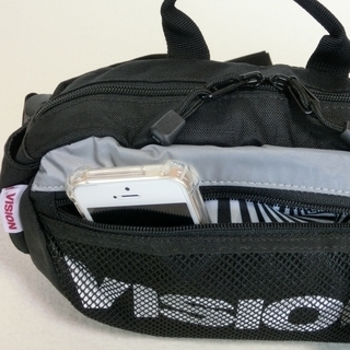 【新品】ビジョン　ボディバッグ・ウエストバッグ・ヒップバッグ　VSRP200　黒 7234bk　3,900円　VISION STREET WEAR　全国発送します。の画像