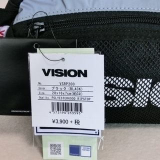【新品】ビジョン　ボディバッグ・ウエストバッグ・ヒップバッグ　VSRP200　黒 7234bk　3,900円　VISION STREET WEAR　全国発送します。の画像