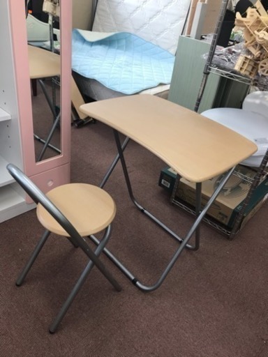 ☆激安!!1200円  折りたたみ机イスセット