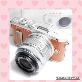 未使用未開封新品 OLYMPUS ミラーレス一眼 E-PL8 ダブルズームキット ブラウンカラー