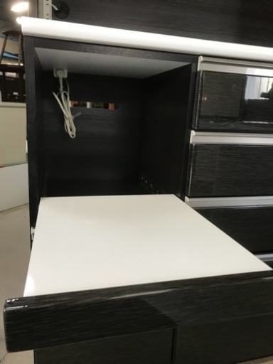 ニトリ キッチンボード ポスティア100KB BK 人気商品！