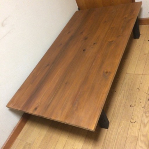 大特価 無垢材アンティーク調ダイニングローテーブル 近場無料お届け可能☆