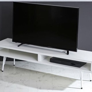展示品☆白いモダンテレビ台　☆直営だからできる送料に設置費用込み！☆