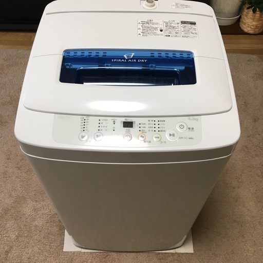 【美品】 Haier (ハイアール) 全自動洗濯機 4.2kg JW-K42H