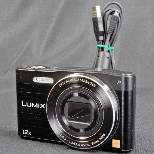 Panasonic デジタルカメラ LUMIX SZ8 1600万画素 光学12倍ズーム ブラック  Used