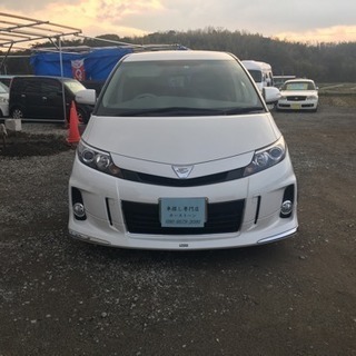 分割可能 極上50エスティマ後期仕様 車検32年2月 両側電動スライドドア スマートキー 7人乗りの画像
