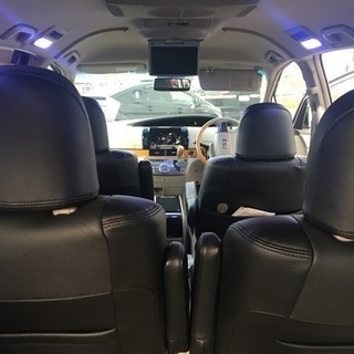 分割可能 極上50エスティマ後期仕様 車検32年2月 両側電動スライドドア スマートキー 7人乗りの画像