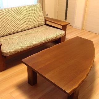 飛騨の家具メーカーイバタインテリア　テーブル＆ソファセット