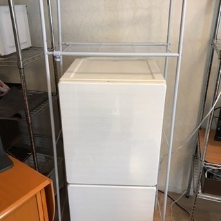 【ラック付き】110L一人暮らし冷蔵庫（ガレージなどにも）