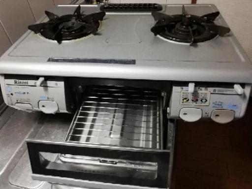 【値下げしました！】リンナイLPガスコンロ2口温度調タイマー付