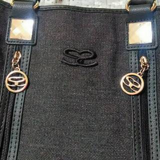 アウトレット SAVOY [サボイ]ハンドバッグ デニム地 SM180101 ブラックの画像