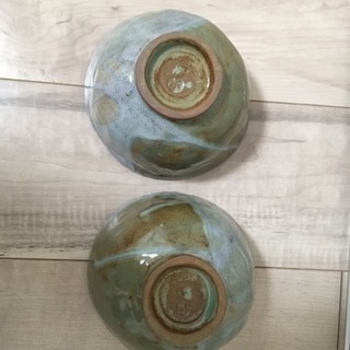 信楽の抹茶茶碗2個セットの画像