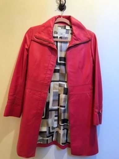 美品ラム革コート