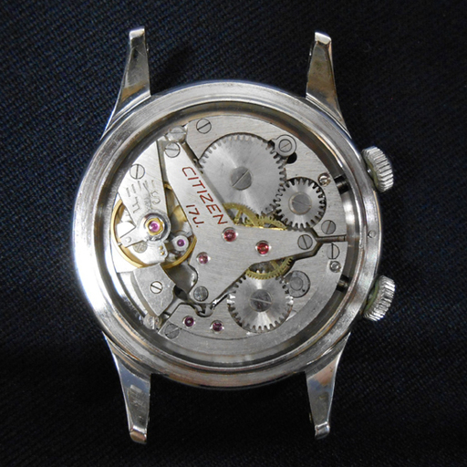 Citizen Alarm シチズンアラーム FOUR HANDS フォーハンズ 4H 機械式アラーム メンズ 腕時計 4針 17石 1960年代頃 ヴィンテージ 動作品 ☆ PayPay(ペイペイ)決済可能 ☆ 札幌市 清田区 平岡