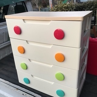 ウッドトップチェスト 4段