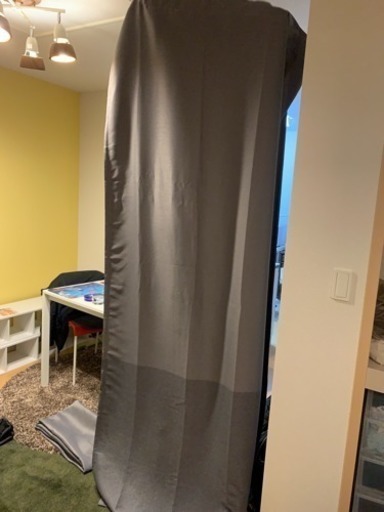 IKEA カーテン グレー