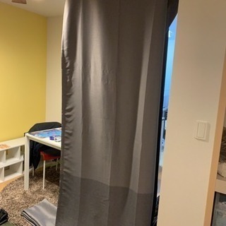 IKEA カーテン グレー