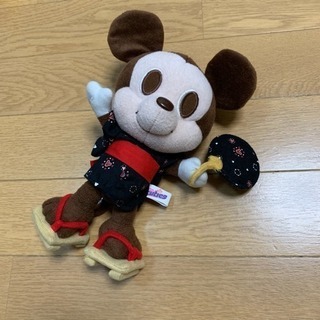 美品‼️ディズニー キューティーズ ミッキーマウス 浴衣 団扇 下駄