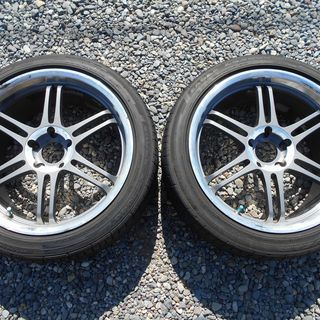 ◎全国発送対応◎希少 鍛造 軽量 18インチ スパルコ バイパーR 8.5J +38 114.3-5 2本【SPARCO VIPER-R 鍛栄社 BBS RAYS TE37 深リム ドリフト JDM USDM】