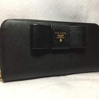 PRADA?長財布 サフィアーノ?リボン