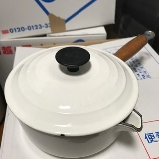 【こみこさま専用】アンティークのルクルーゼ片手鍋注ぎ口付き