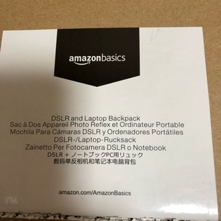 新品 Amazonベーシック カメラバッグ デジタル一眼レフ&ノートパソコン用リュック 元箱付きの画像