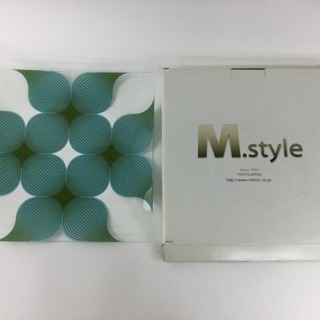 未使用品 M.style クリアガラス大皿 AP3001(FLB L)