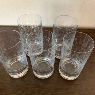 ほぼ未使用 ウォーターグラス5個セットの画像